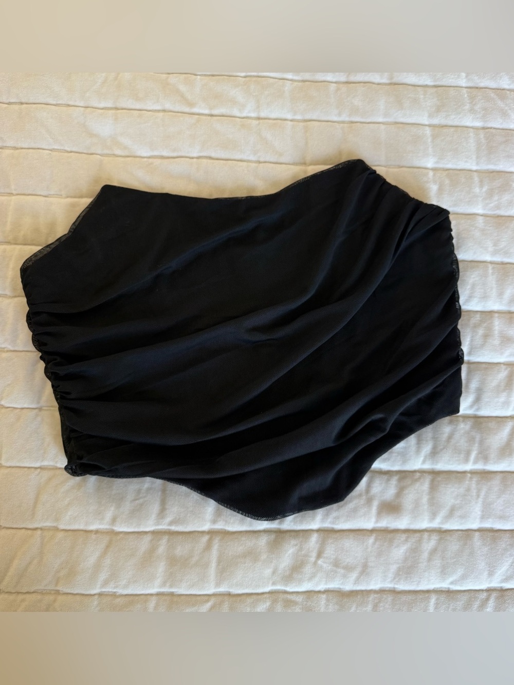 Dark romantic whimsigoth 90s fairy grunge black mesh draped corset top size XS